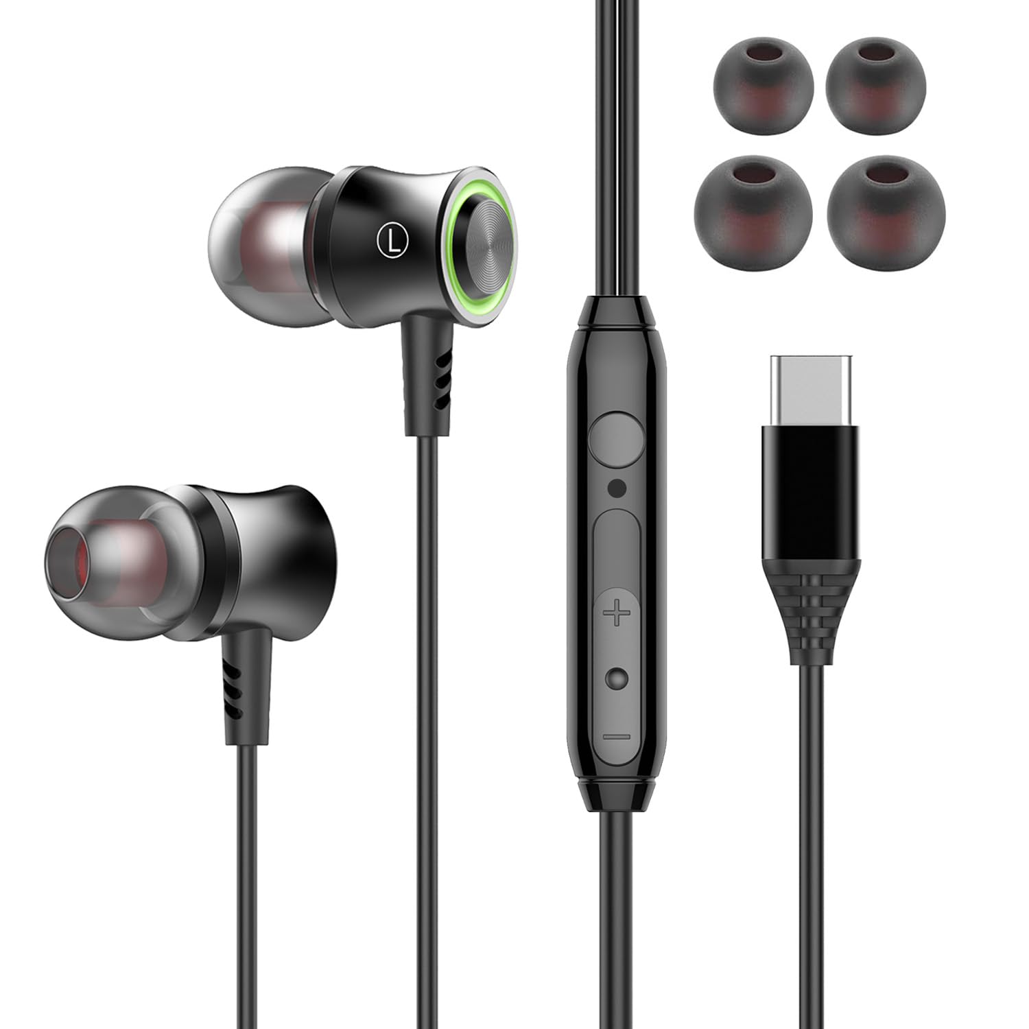 Amazon.co.jp: USB タイプc イヤホン 有線 Type-C【2025改良型